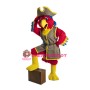 Superb Pirate Parrot Mascot Costume