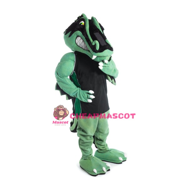 Sport Green Gator Mascot Costume