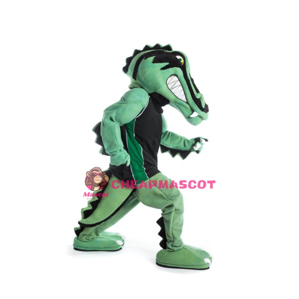 Sport Green Gator Mascot Costume
