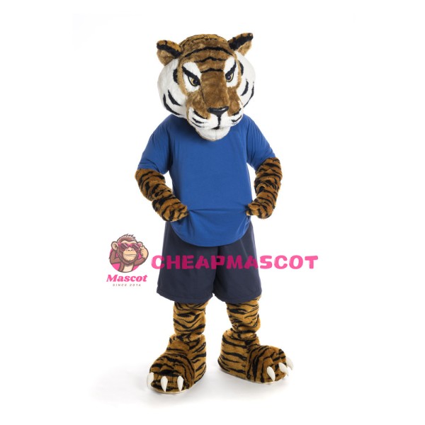 Superb Sport Tiger Mascot Costume