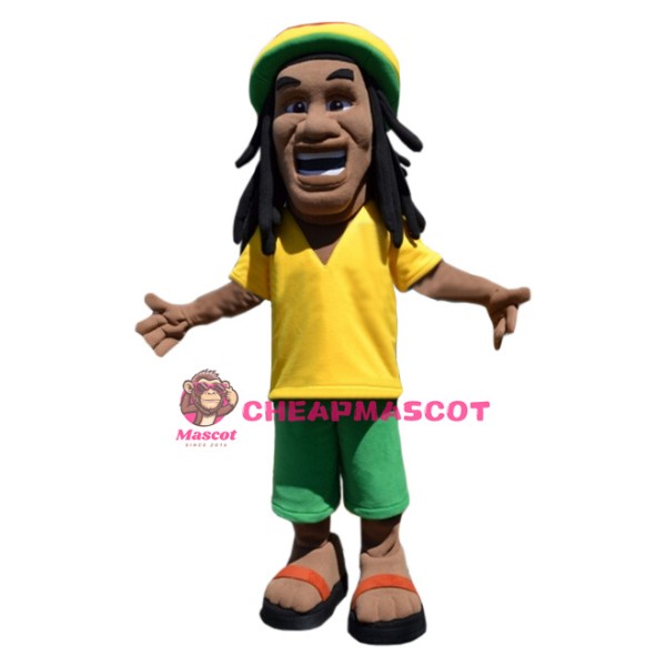 Passionate Football Man Mascot Costume