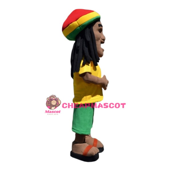 Passionate Football Man Mascot Costume