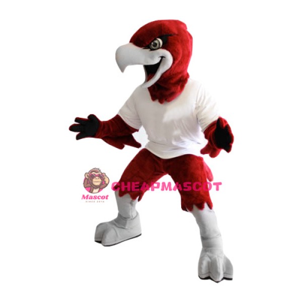 Red Fierce Eagle Mascot Costume