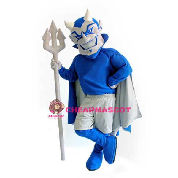 Superb Lightweight Blue Devil Mascot Costume