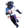 College Sport Blue Bull Mascot Costume