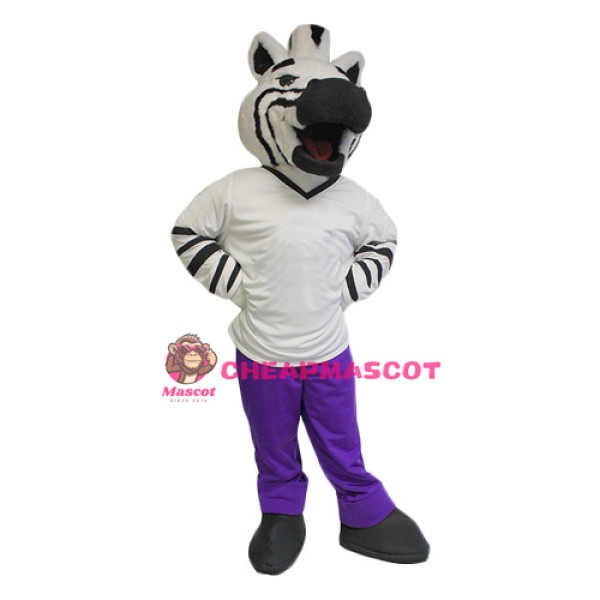 Superb Cute Zebra Mascot Costume