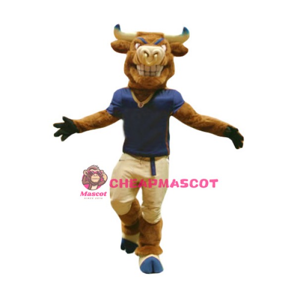 Power Sport Bull Mascot Costume