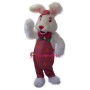Superb White Rabbit Bunny Mascot Costume