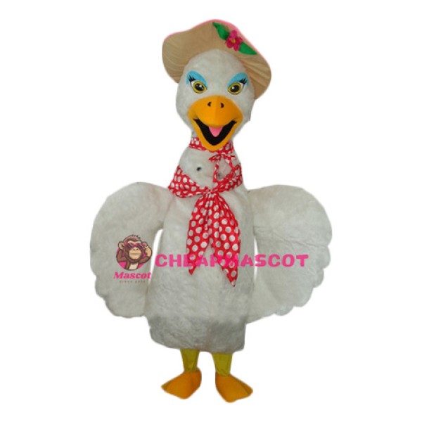Beautiful Swan Mascot costume