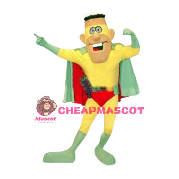 Funny Superman Mascot Costume