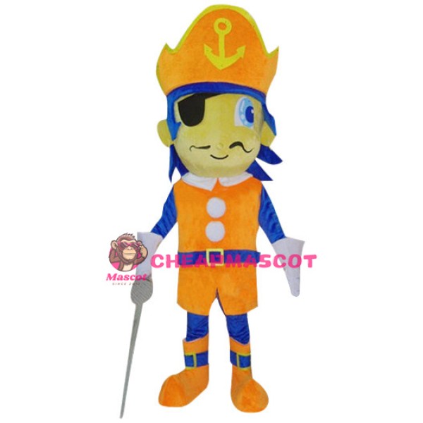 Affordable Pirate Boy Mascot Costume