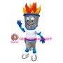 Superb Torch Fire Mascot Costume