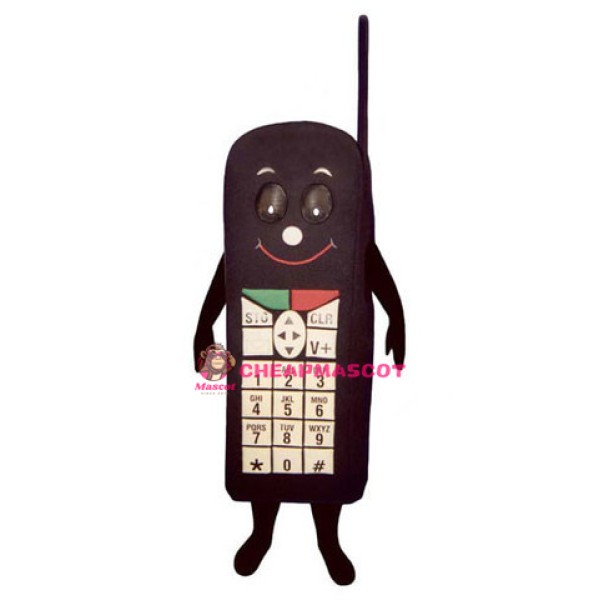 Black Cell Phone Mascot Costume