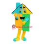 Superb Colorful House Mascot Costume