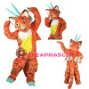 Superb Orange Dragon Mascot Costume