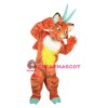 Superb Orange Dragon Mascot Costume
