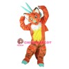 Superb Orange Dragon Mascot Costume