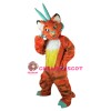 Superb Orange Dragon Mascot Costume