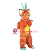 Superb Orange Dragon Mascot Costume