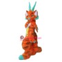 Orange Dragon Realistic Mascot Costume