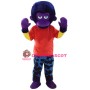 Purple Orangutan Mascot Costume