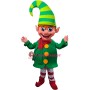 Superb Happy Christmas Elf Mascot Costume