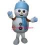Blue Christmas Snowman Mascot Costume