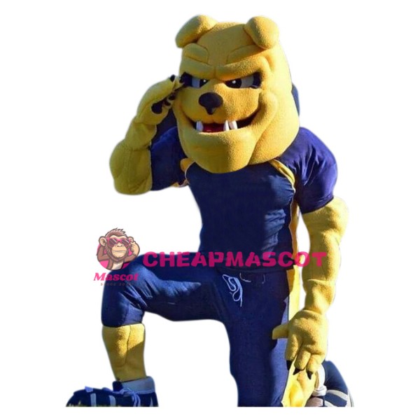 Power Sport Bulldog Mascot Costume