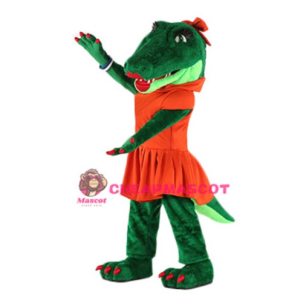 Beautiful Gator Mascot Costume