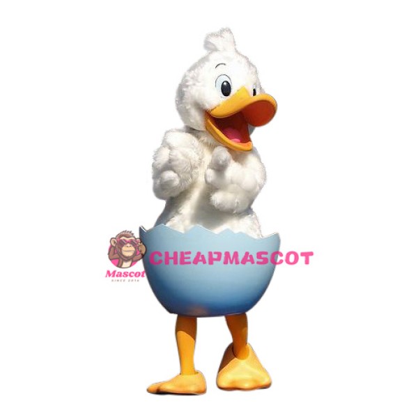 Superb White Duck Mascot Costume
