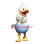 Superb White Duck Mascot Costume