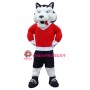 Superb Sport Wolf Mascot Costume