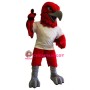 Red Sport Eagle Mascot Costume