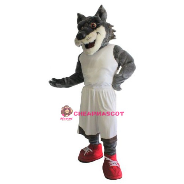 Power Sport Wolf Mascot Costume