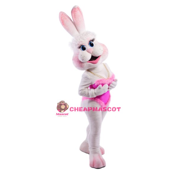 Happy Bunny Girl Mascot Costume