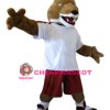 Superb Sport Fox Mascot Costume
