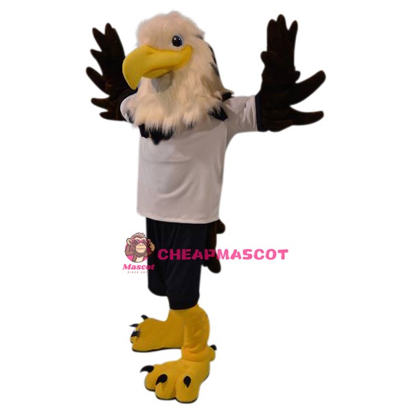 Superb Realistic University Eagle Mascot Costume