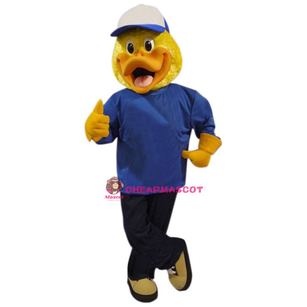 Superb College Duck Mascot Costume