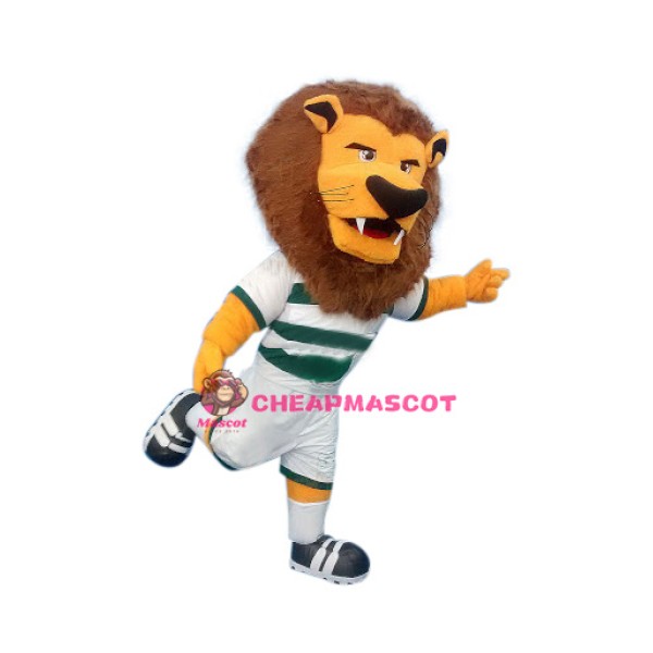 Superb Sport Lion Mascot Costume