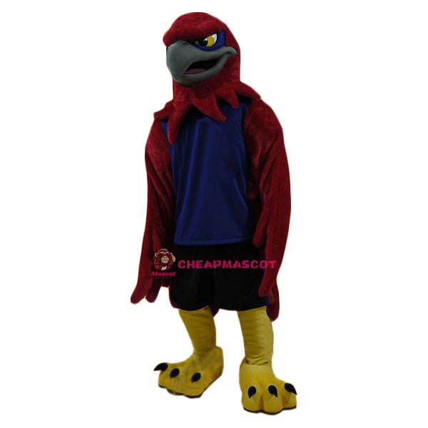 Superb Red Eagle Mascot Costume