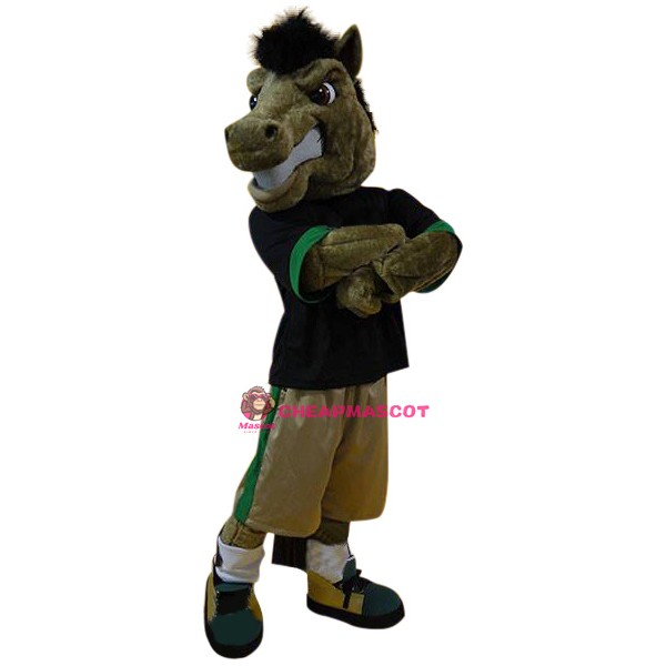 Superb Power Sport Horse Mascot Costume