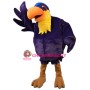 Purple Parrot Mascot Costume