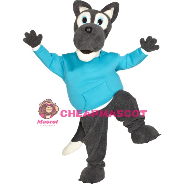 Affordable Cute Wolf Mascot Costume