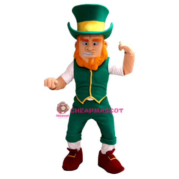 Power Leprechaun Mascot Costume