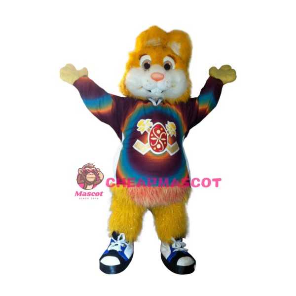 Superb Yellow Bunny Mascot Costume