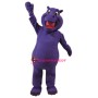 Superb Purple Hippo Mascot Costume