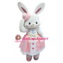 Pink Dress Rabbit Mascot Costume