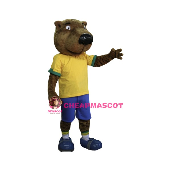 Sport Realistic Beaver Mascot Costume