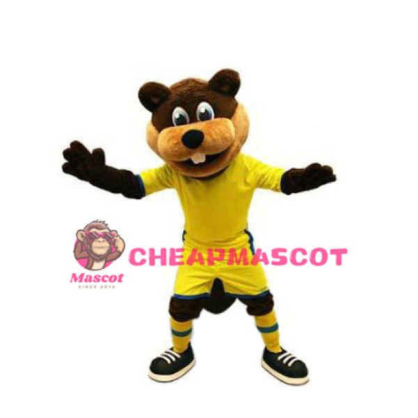 Realistic Sport Beaver Mascot Costume