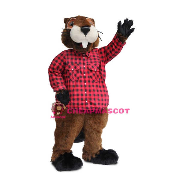 Handsome Beaver Mascot Costume